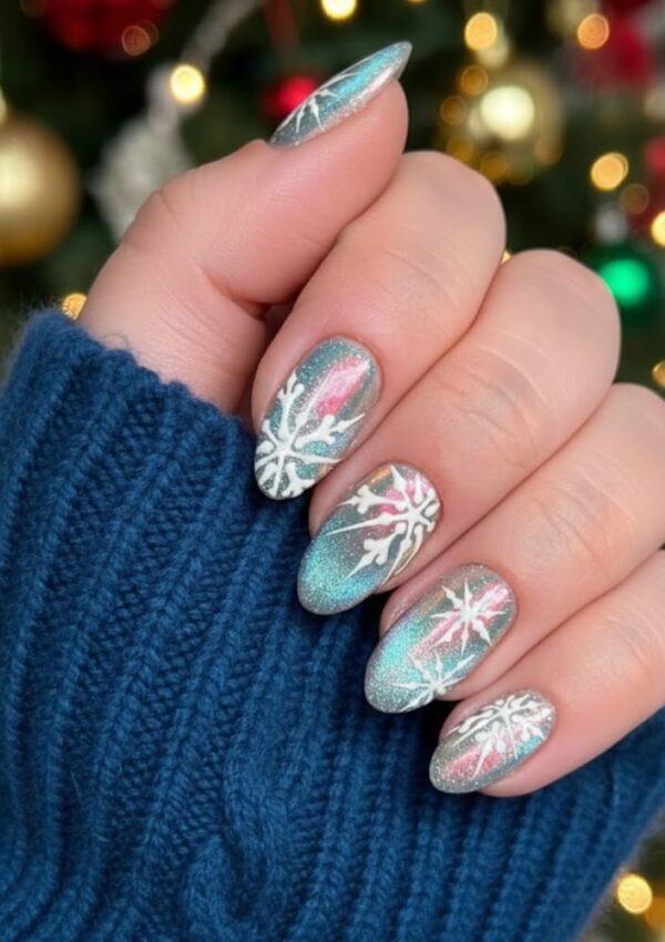 30 Stunning Cat Eye Nails for Christmas