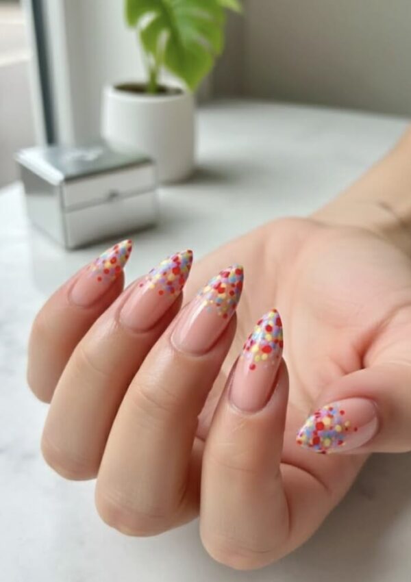 25 Prettiest Confetti Nails to Try This Season