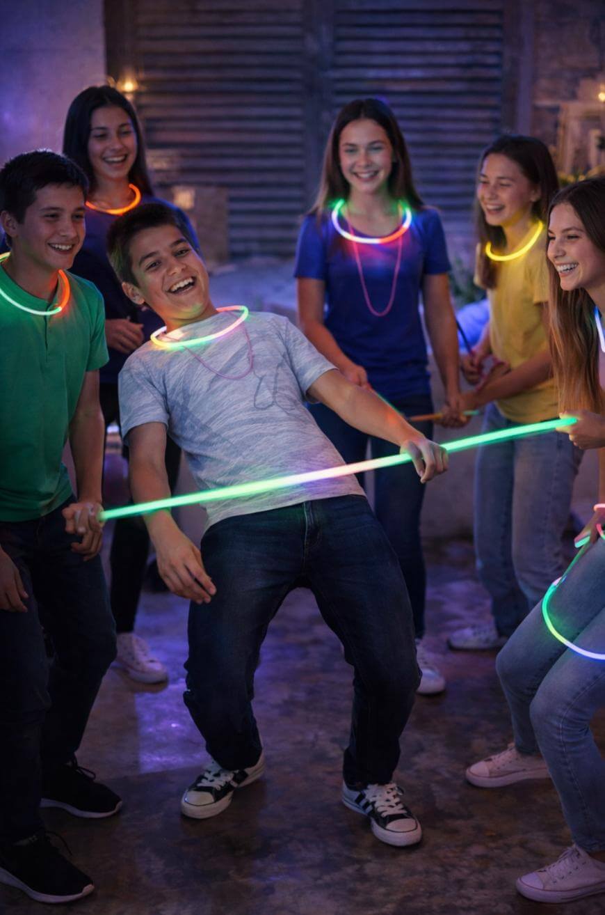 A group of people holding a rope.