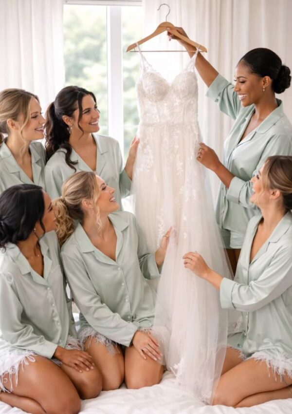 25 Cutest Bridal Party Getting Ready Outfits