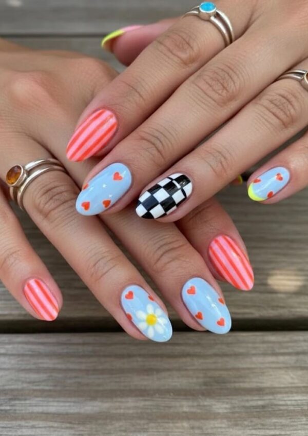 30 Mix and Match Nail Designs for a Fun Manicure