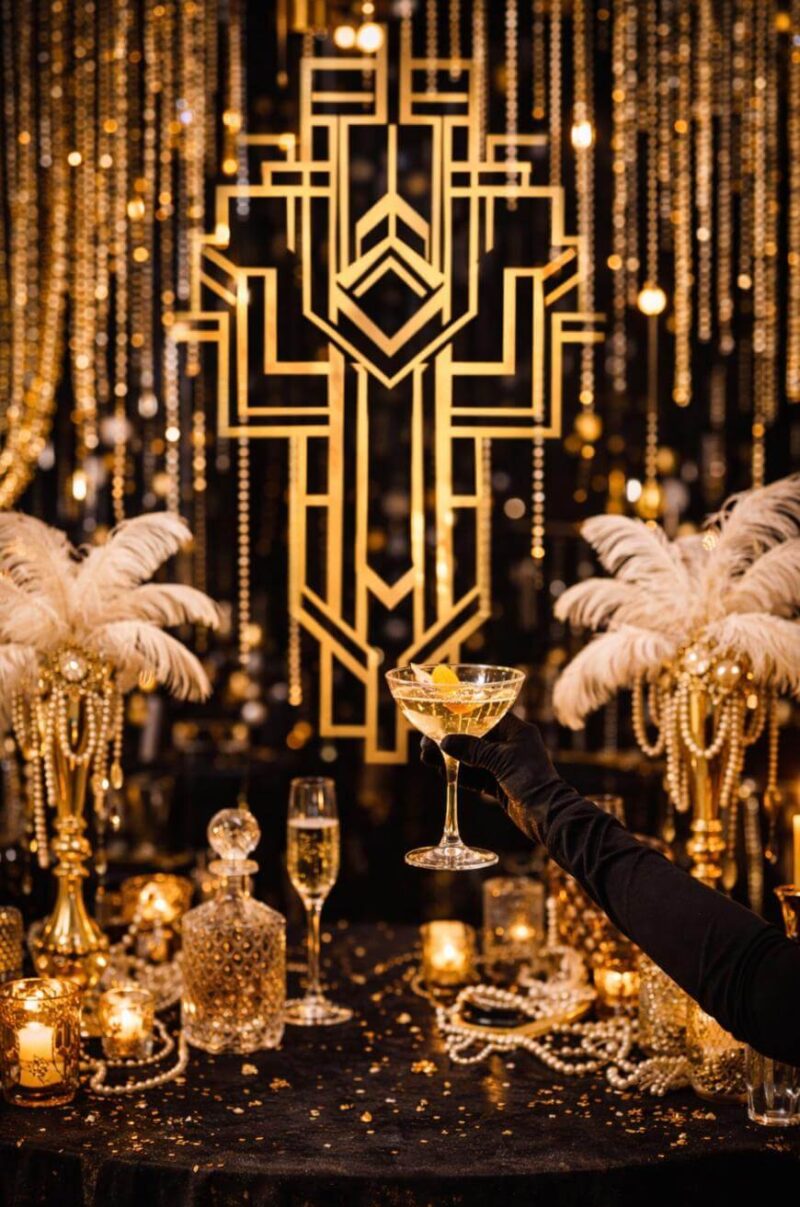 20+ Glam Roaring 20s Party Decoration Ideas