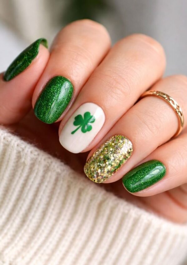 30 St. Patrick’s Day Nail Ideas That Are Pure Gold