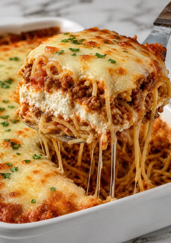 Million Dollar Spaghetti with Cream Cheese