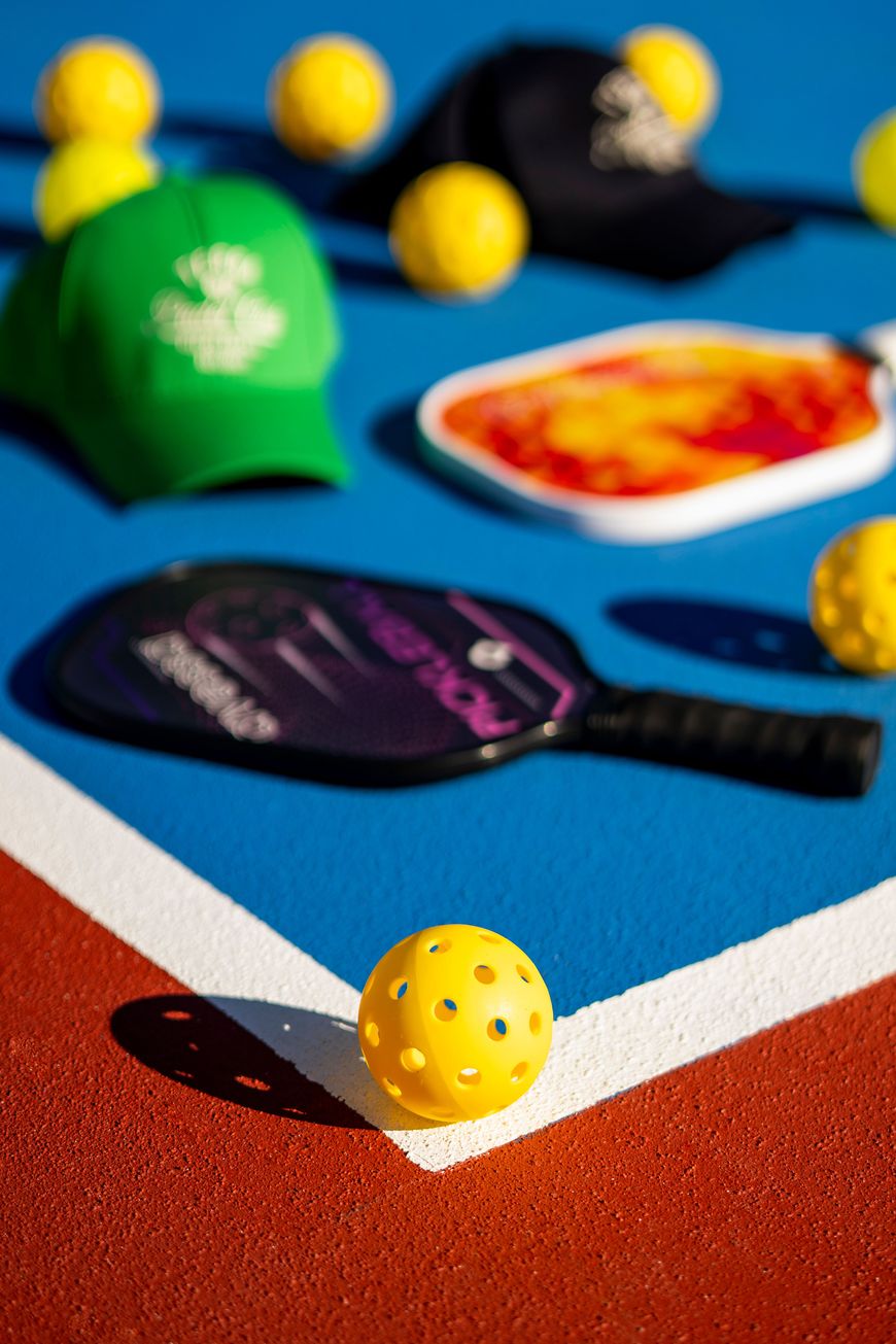 Pickleball paddle and gear packed for the court