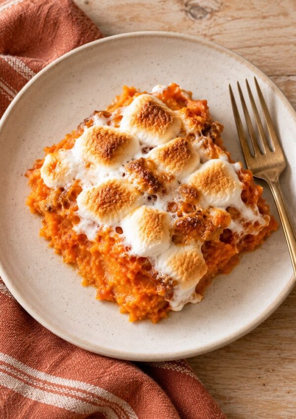 Sweet Potato Casserole With Marshmallows That Disappears Off the Table First