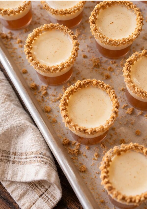 Thanksgiving Jello Shots That Taste Like Pumpkin Pie in a Cup