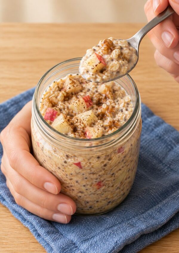 Creamy Apple Cinnamon Overnight Oats