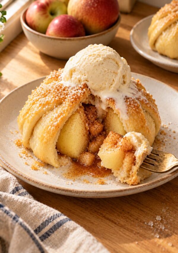 Old-Fashioned Apple Dumplings With a Buttery Brown Sugar Sauce