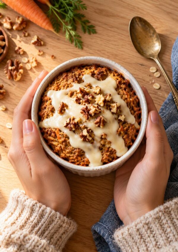 Carrot Cake Baked Oats That Taste Like Dessert but Work as Breakfast