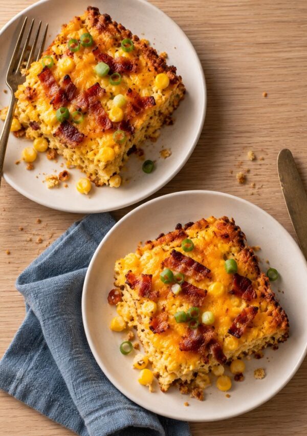 Easy Loaded Cornbread Casserole