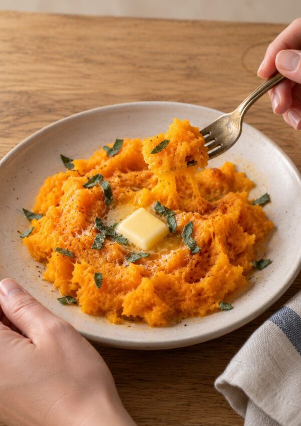 Mashed Butternut Squash That Roasts Up Silky, Sweet, and Never Watery