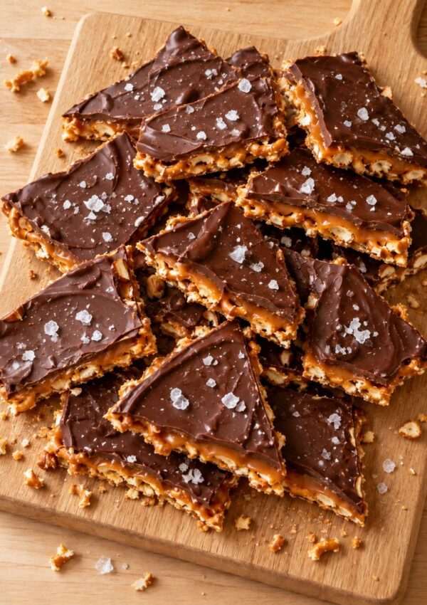 Salted Caramel Pretzel Bark